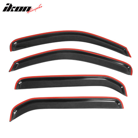 Fits 05-16 Nissan Xterra N50 Acrylic Window Visors Rain Deflector Guard 4Pc Set