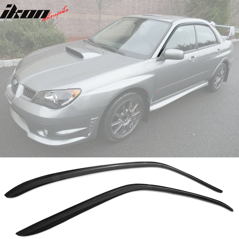 2002-2007 Subaru Impreza Slim Style Smoke Tinted Visor Window Acrylic