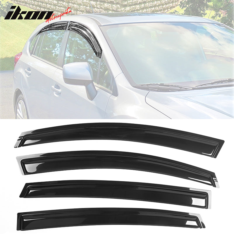 2012-2016 Subaru Impreza 13-17 XV Crosstrek Window Visors Acrylic