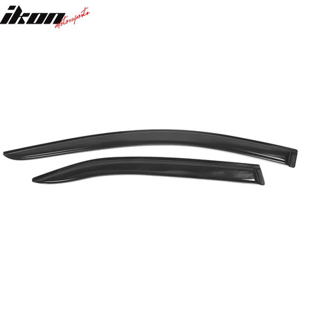 IKON MOTORSPORTS, Window Visor Compatible With 2007-2011 Toyota Camry Vent Sun Shade Rain Guards Side Window Deflectors