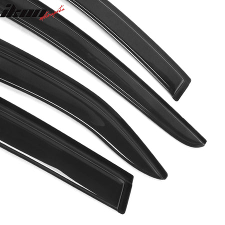 IKON MOTORSPORTS, Window Visor Compatible With 2007-2011 Toyota Camry Vent Sun Shade Rain Guards Side Window Deflectors