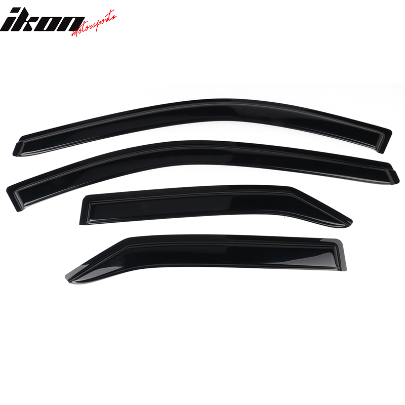 Fits 15-17 Toyota Camry Sedan Window Visors Acrylic Sun Rain Deflector 4Pc Set