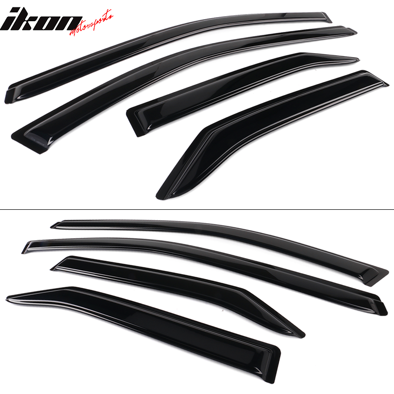 Fits 15-17 Toyota Camry Sedan Window Visors Acrylic Sun Rain Deflector 4Pc Set