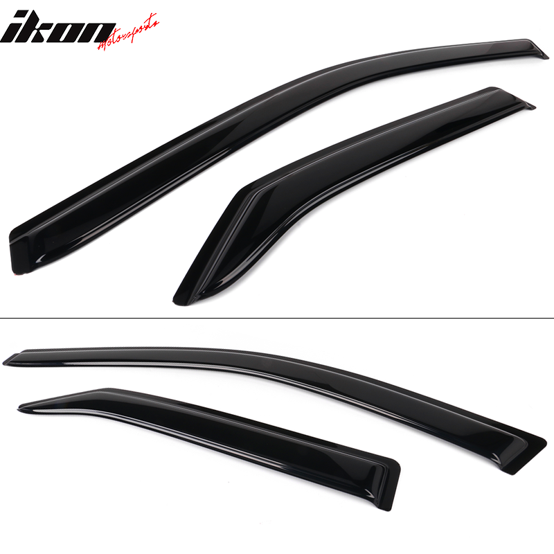 Fits 15-17 Toyota Camry Sedan Window Visors Acrylic Sun Rain Deflector 4Pc Set