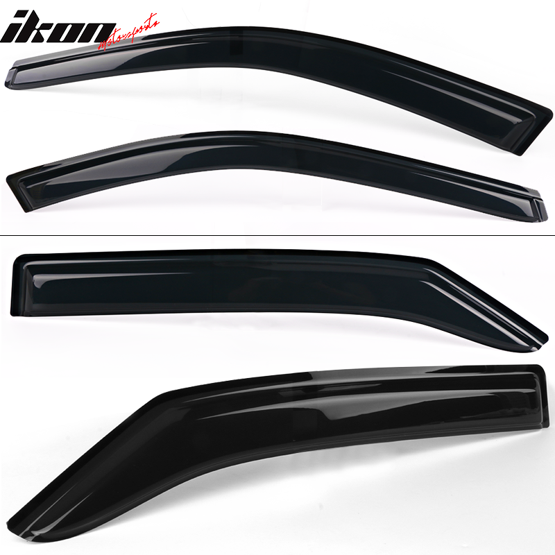 Fits 15-17 Toyota Camry Sedan Window Visors Acrylic Sun Rain Deflector 4Pc Set