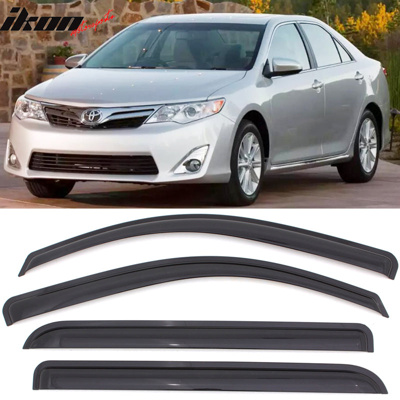 2012-2014 Toyota Camry XV50 Tape on Window Visors Rain Guard Acrylic