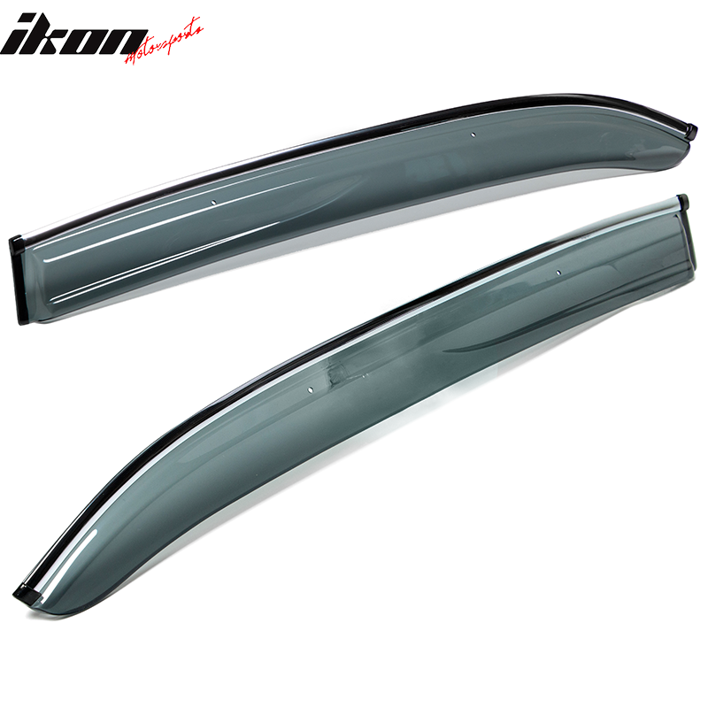 Fits 18-24 Toyota Camry Acrylic Window Visors w/ Chrome Trim 4PC Set