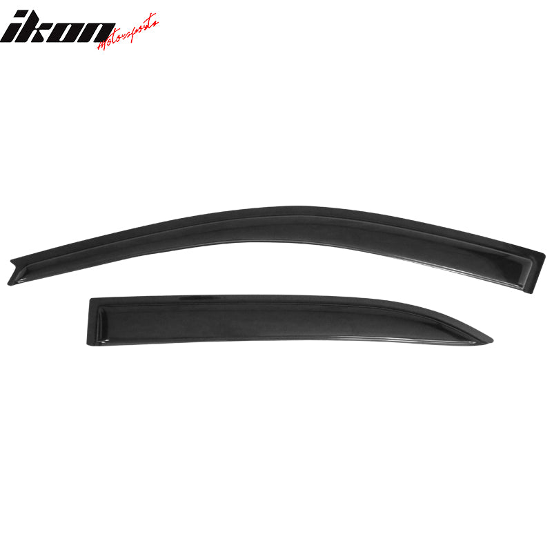 IKON MOTORSPORTS, Window Visor Compatible With 2003-2008 Toyota Corolla Vent Sun Shade Rain Guards Side Window Deflectors