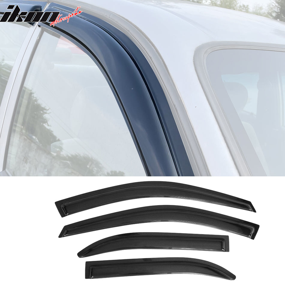 1993-1997 Toyota Corolla Sedan Tape on Window Visors Guard Acrylic