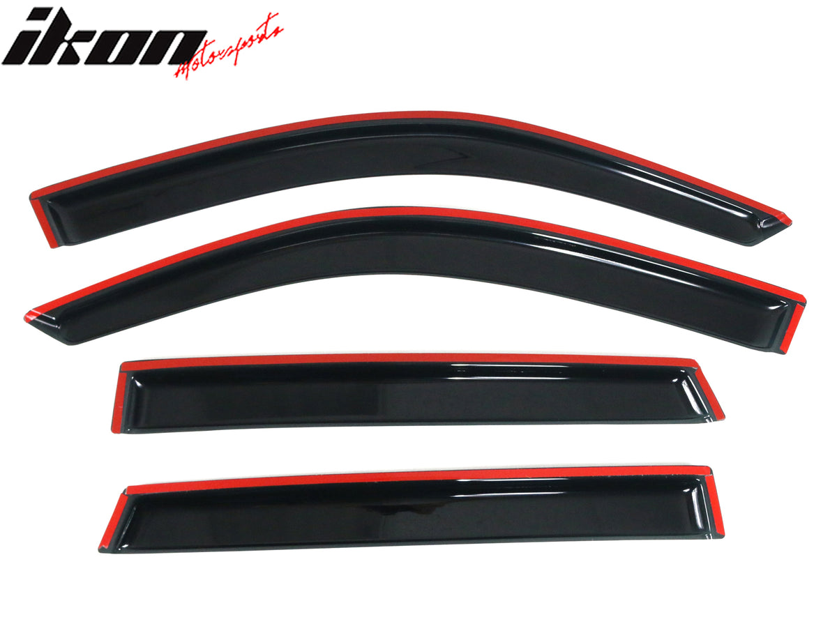 Fits 01-05 Toyota RAV4 Window Visors Acrylic Sun Guard Rain Deflector 4Pc Set