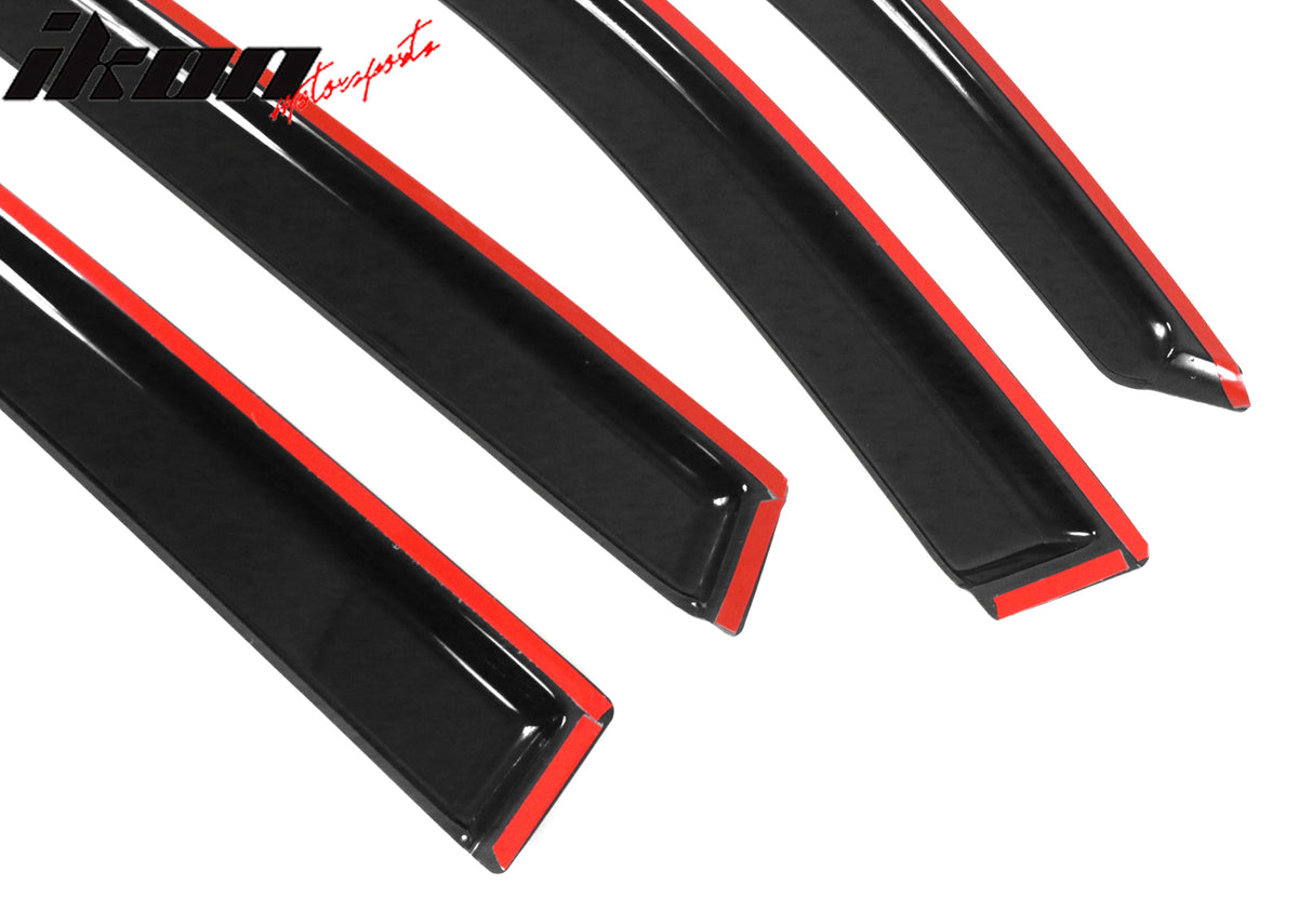 Fits 01-05 Toyota RAV4 Window Visors Acrylic Sun Guard Rain Deflector 4Pc Set