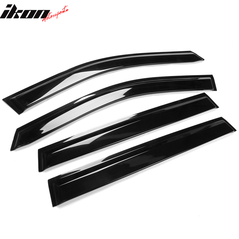 IKON MOTORSPORTS, Window Visor Compatible With 2019-2023 Toyota RAV4 Vent Sun Shade Rain Guards Side Window Deflectors