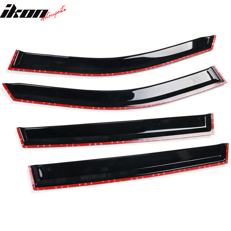 IKON MOTORSPORTS, Window Visor Compatible With 2019-2023 Toyota RAV4 Vent Sun Shade Rain Guards Side Window Deflectors