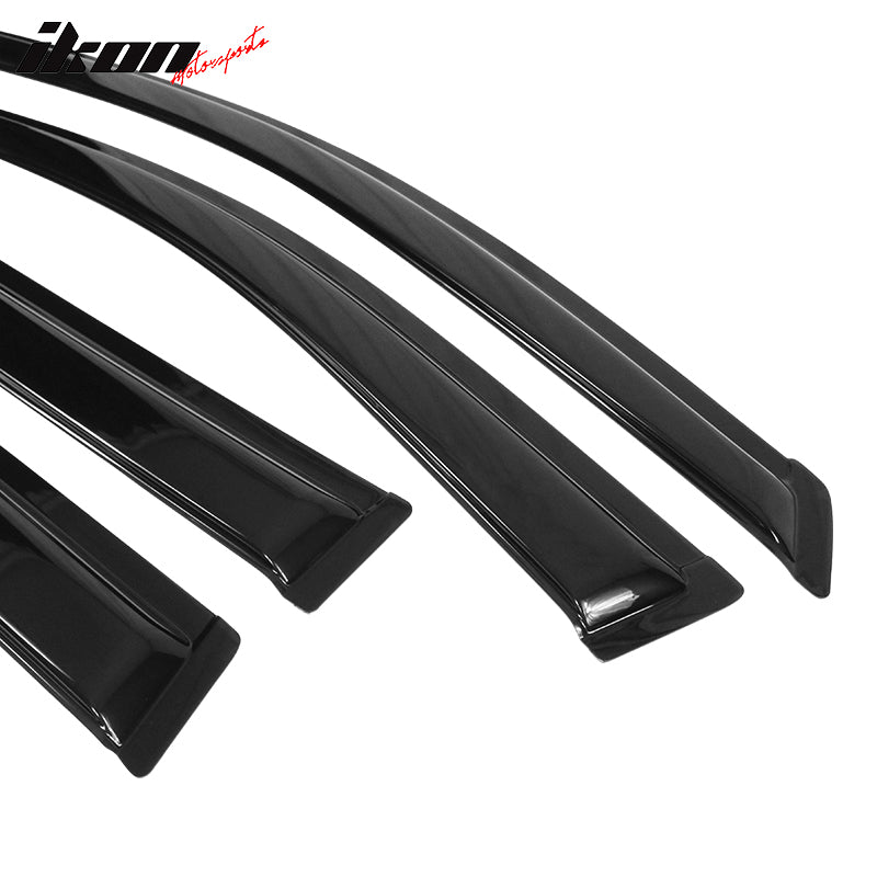 Fits 04-10 Toyota Sienna Window Visors Acrylic Sun Guard Rain Deflectors 4PC Set