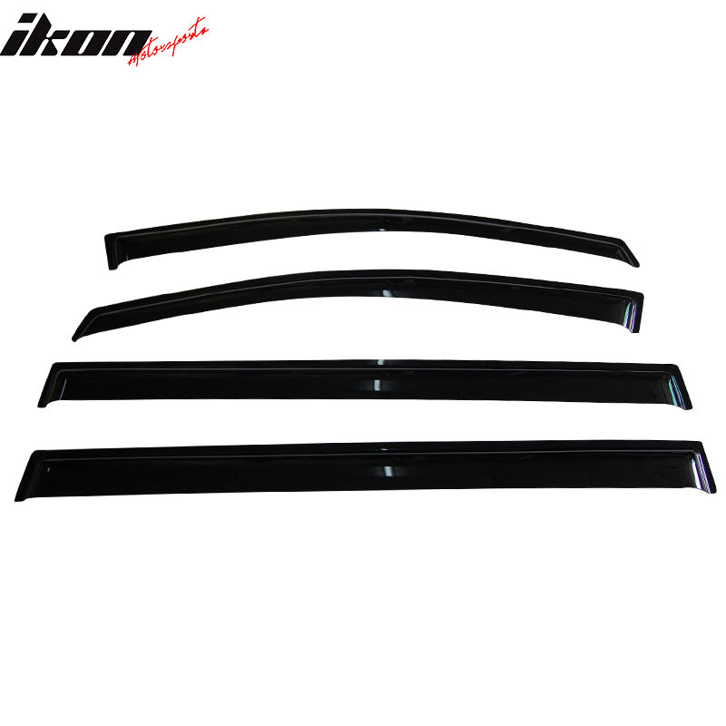 IKON MOTORSPORTS, Window Visor Compatible With 2011-2020 Toyota Sienna Vent Sun Shade Rain Guards Side Window Deflectors