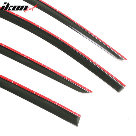 Fits 20-24 Tesla Model Y Acrylic Window Visors Smoke Sun Rain Deflectors 4PCS