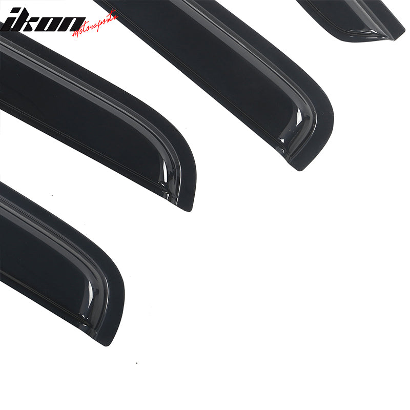 Fits 05-15 Toyota Tacoma Double Cab Window Visor Acrylic Sun Rain Deflector 4Pc