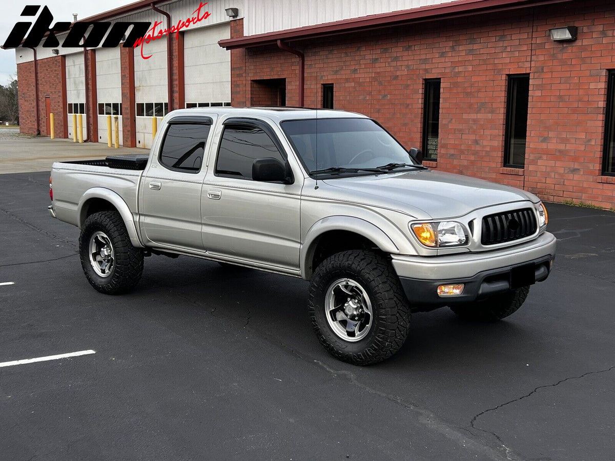 Fits 01-04 Toyota Tacoma Crew Cab Window Visors Rain Guard Deflector Acrylic 4Pc