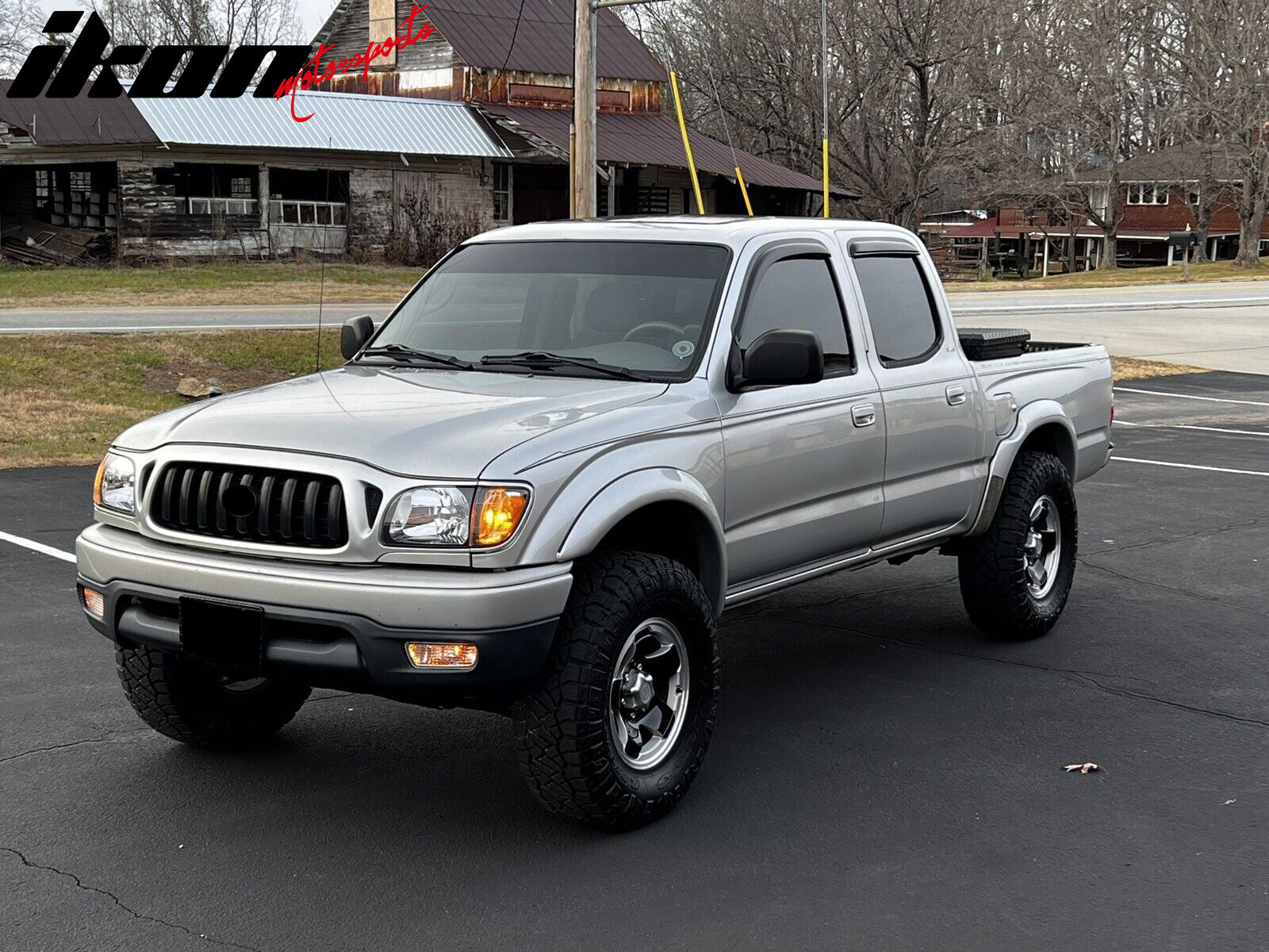 Fits 01-04 Toyota Tacoma Crew Cab Window Visors Rain Guard Deflector Acrylic 4Pc