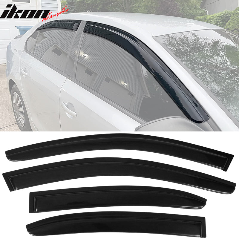 2011-2018 VW Volkswagen Jetta A6 4dr Smoke Window Visor Sun Rain Guard