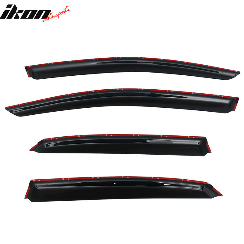 IKON MOTORSPORTS, Window Visor Compatible With 2015-2021 Lexus NX Vent Sun Shade Rain Guards Side Window Deflectors