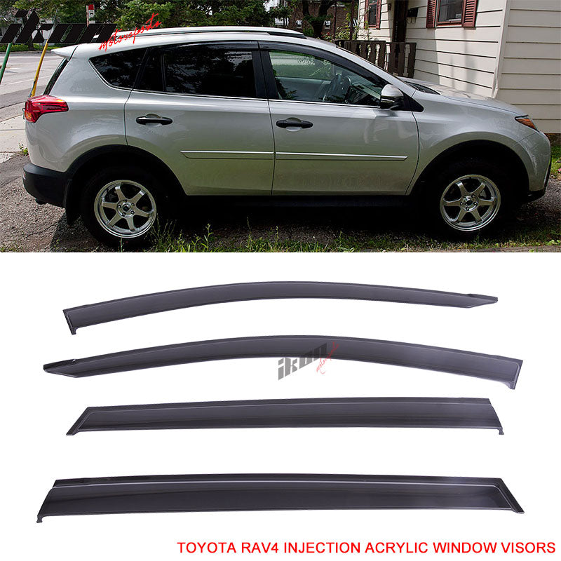 Fits 13-18 Toyota RAV4 Acrylic Window Visors