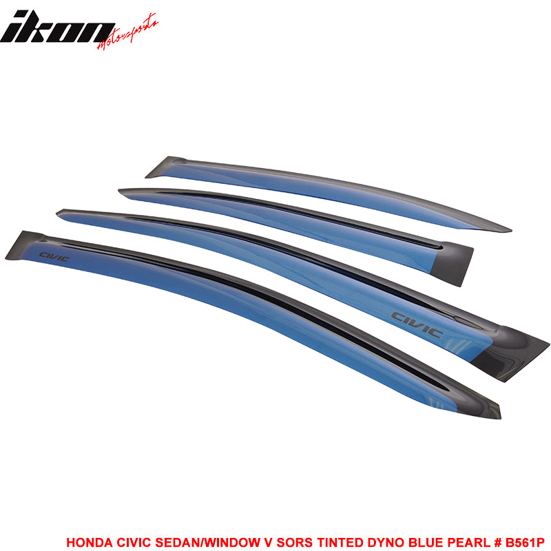 12-15 Civic 9th Sedan 4DR Window Guard Deflector