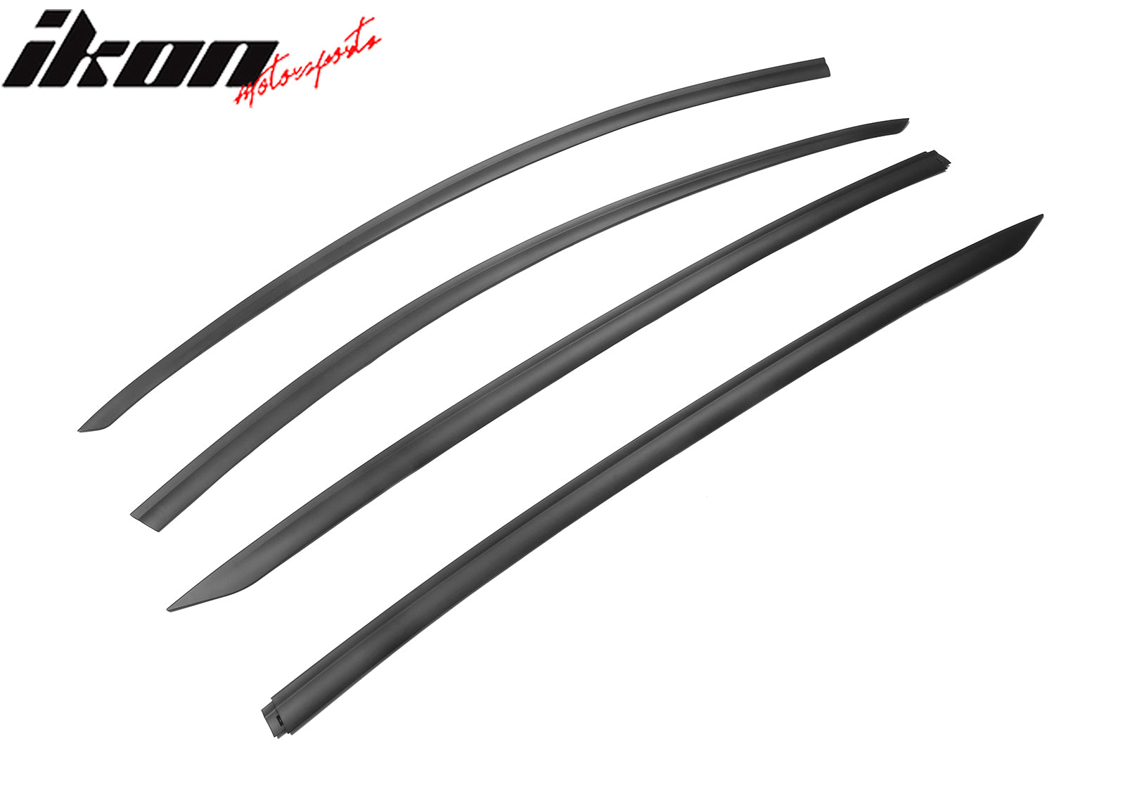 For 20-24 Tesla Model Y ABS Tape-on Window Visor Sun Rain Guard 4PCS