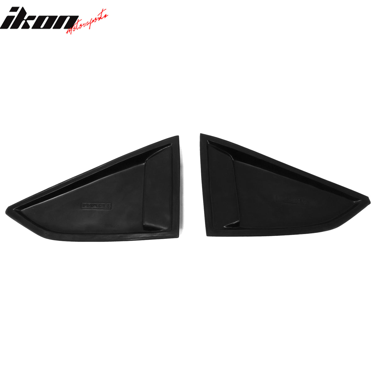 Fits 16-23 Chevy Camaro Quarter Side Window Louvers Scoops Unpainted Black - PU