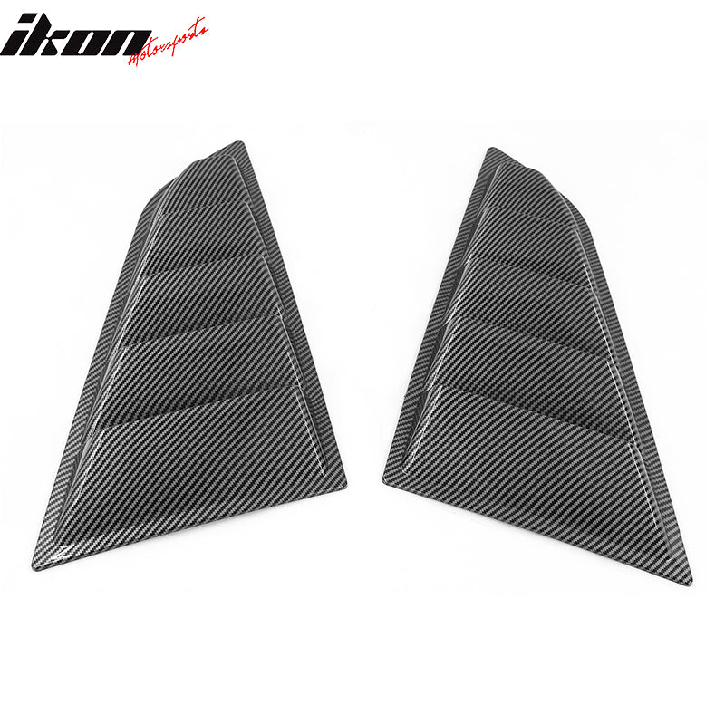 Fits 14-19 Chevy Corvette C7 Classic Style Side Window Louvers Pair