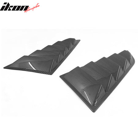 Fits 14-19 Chevy Corvette C7 Classic Style Side Window Louvers Pair