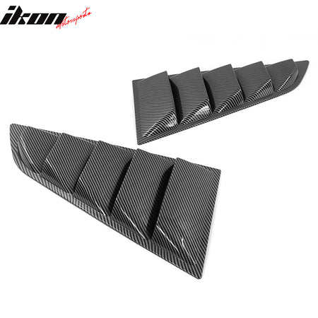 Fits 14-19 Chevy Corvette C7 Classic Style Side Window Louvers Pair