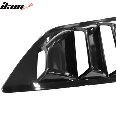 Fits 14-19 Chevy Corvette C7 Classic Style Side Rear Window Louvers Gloss Black