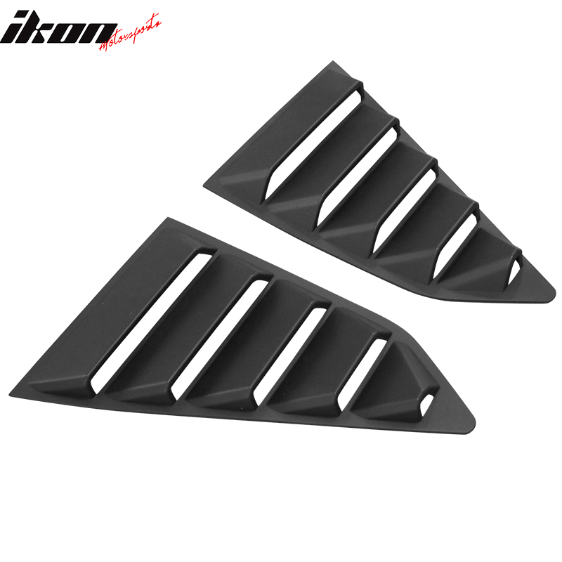 Fits 14-19 Chevy Corvette C7 Classic Style Side Window Louvers Pair