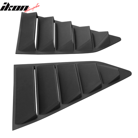 Fits 14-19 Chevy Corvette C7 Classic Style Side Window Louvers Pair