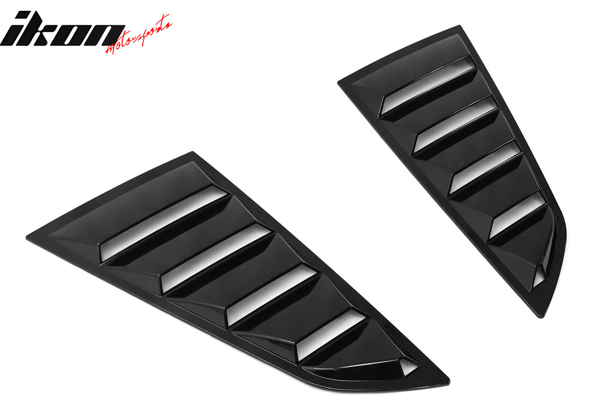 Fits 14-19 Chevrolet Corvette C7 Coupe V2 Style 2PCS Side Window Louver Scoop PC