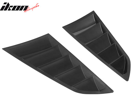 Fits 14-19 Chevrolet Corvette C7 Coupe V2 Style 2PCS Side Window Louver Scoop PC