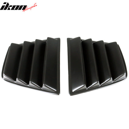 Fits 11-23 Dodge Charger V2 Rear Window Louver + V1 Side Window Louvers Scoop PP