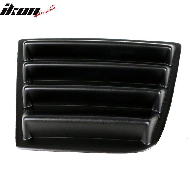 Fits 11-23 Dodge Charger V1 Style Side Quarter Matte Black + Rear Window Louver