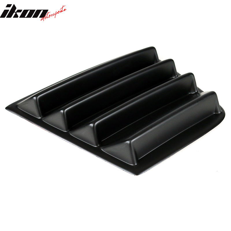 Fits 11-23 Dodge Charger V1 Style Side Quarter Matte Black + Rear Window Louver