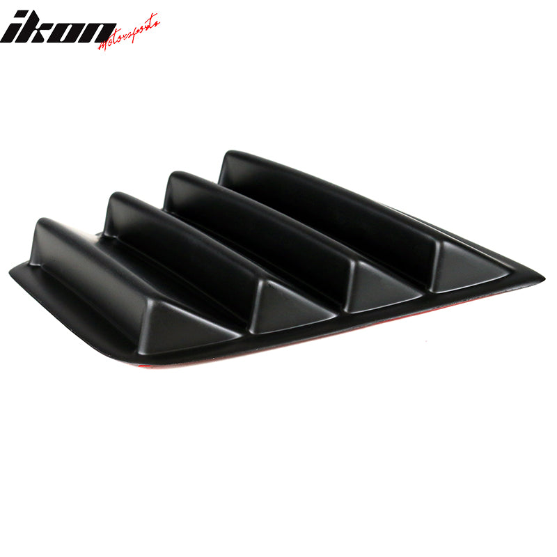 Fits 11-23 Dodge Charger V1 Style Side Quarter Matte Black + Rear Window Louver