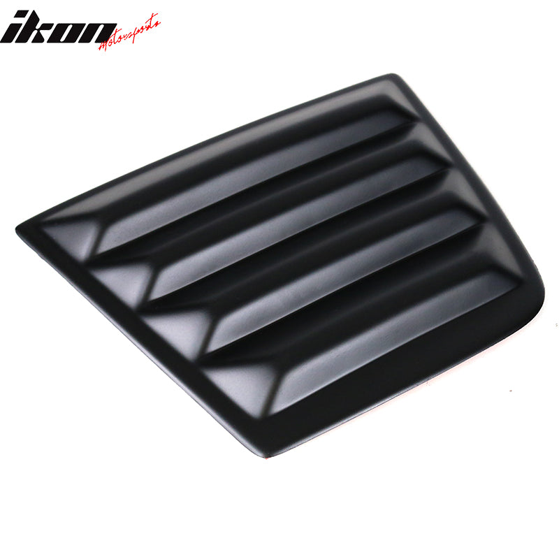 Fits 11-23 Dodge Charger V2 Style Rear Window Louver with Side Quarter Scoop