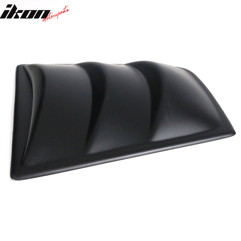 Fits 11-23 Dodge Charger V3 Style 2PCS Side Window Scoop Louvers PP Matte Black