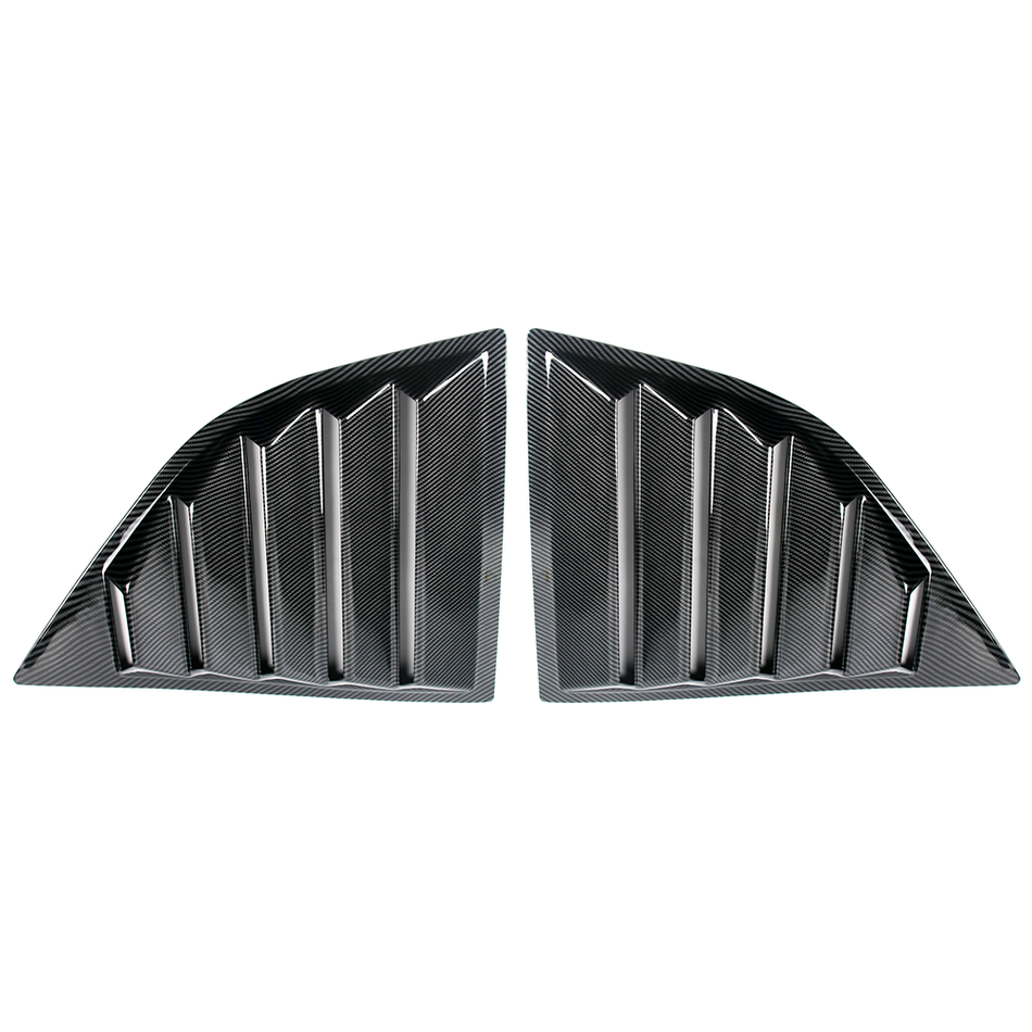 IKON MOTORSPORTS, Window Scoops Fits 2008-2023 Dodge Challenger, XE V2 Style PP Window Vents Guards