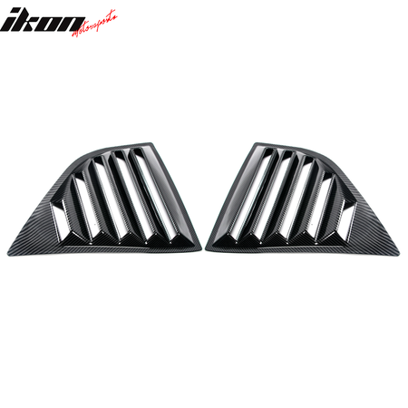 Fits 08-23 Dodge Challenger XE V2 Style Rear Side Window Louver Scoop - CFL