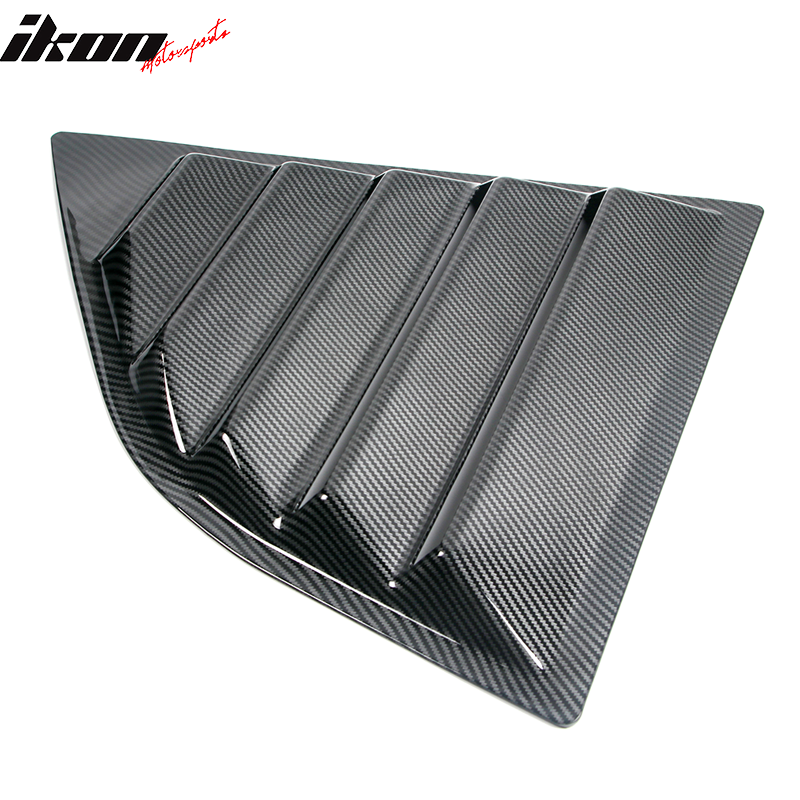 Fits 08-23 Dodge Challenger XE V2 Style Rear Side Window Louver Scoop - CFL