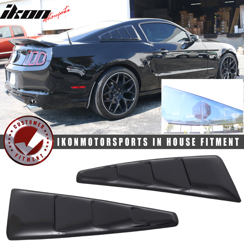 2005-2014 Ford Mustang Visor Style Unpainted Window Scoop Acrylic