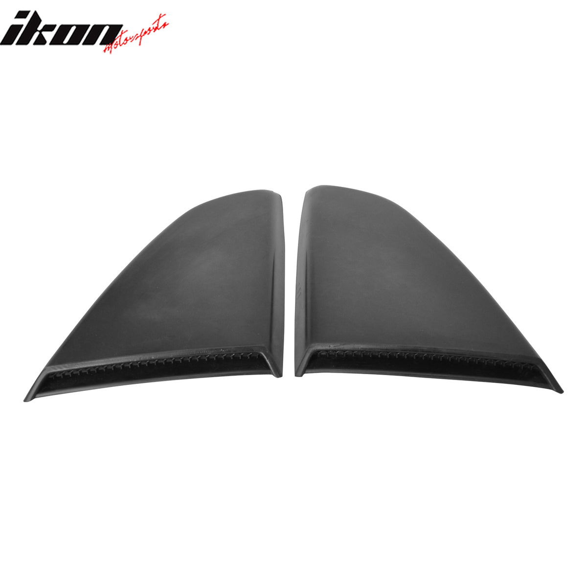 IKON MOTORSPORTS Rear Window Louver Compatible with 2015-2023 Ford Mustang Coupe, R Style PU Painted #UJ, 7205, 9QRE Sterling Gray Metallic Back Windshield Sun Shade Cover Vent