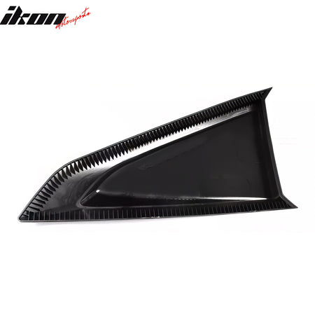 Fits 24-25 Ford Mustang Coupe V Style Side Window Louvers ABS 2PCS - Matte Black