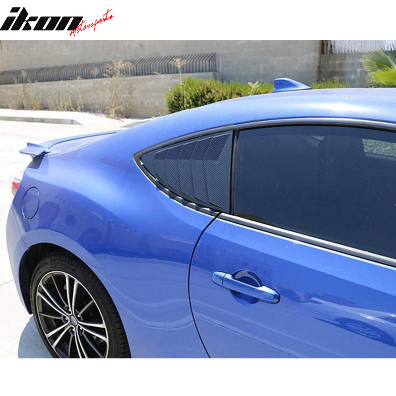 Fits 13-20 FRS 86 BRZ Rear Window Louver Guards